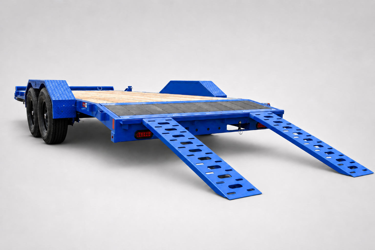 Car hauler loading ramps